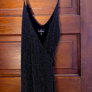 Sparkly black and silver dress